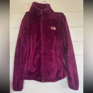 North Face fuzzy jacket size XS